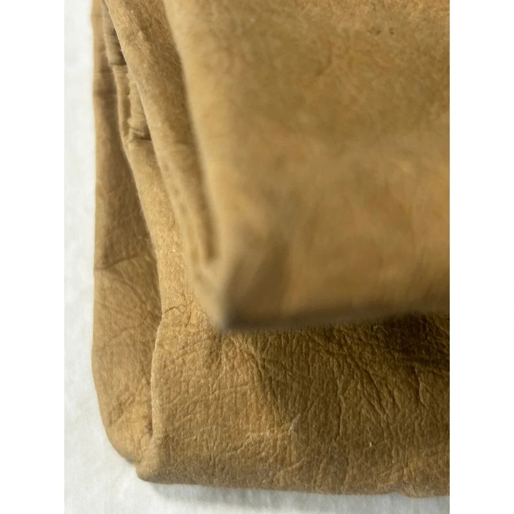 Trader Joe's Washable Paper Lunch Bag Tan Brown Reusable Eco-Friendly Tote#973